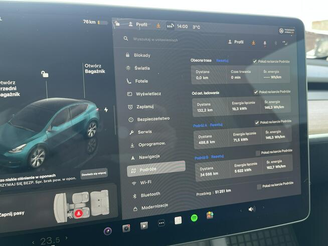 Tesla Model 3 Salon PL Long Range Autopilot Radar360 Pompa ciepła Gliwice - zdjęcie 10