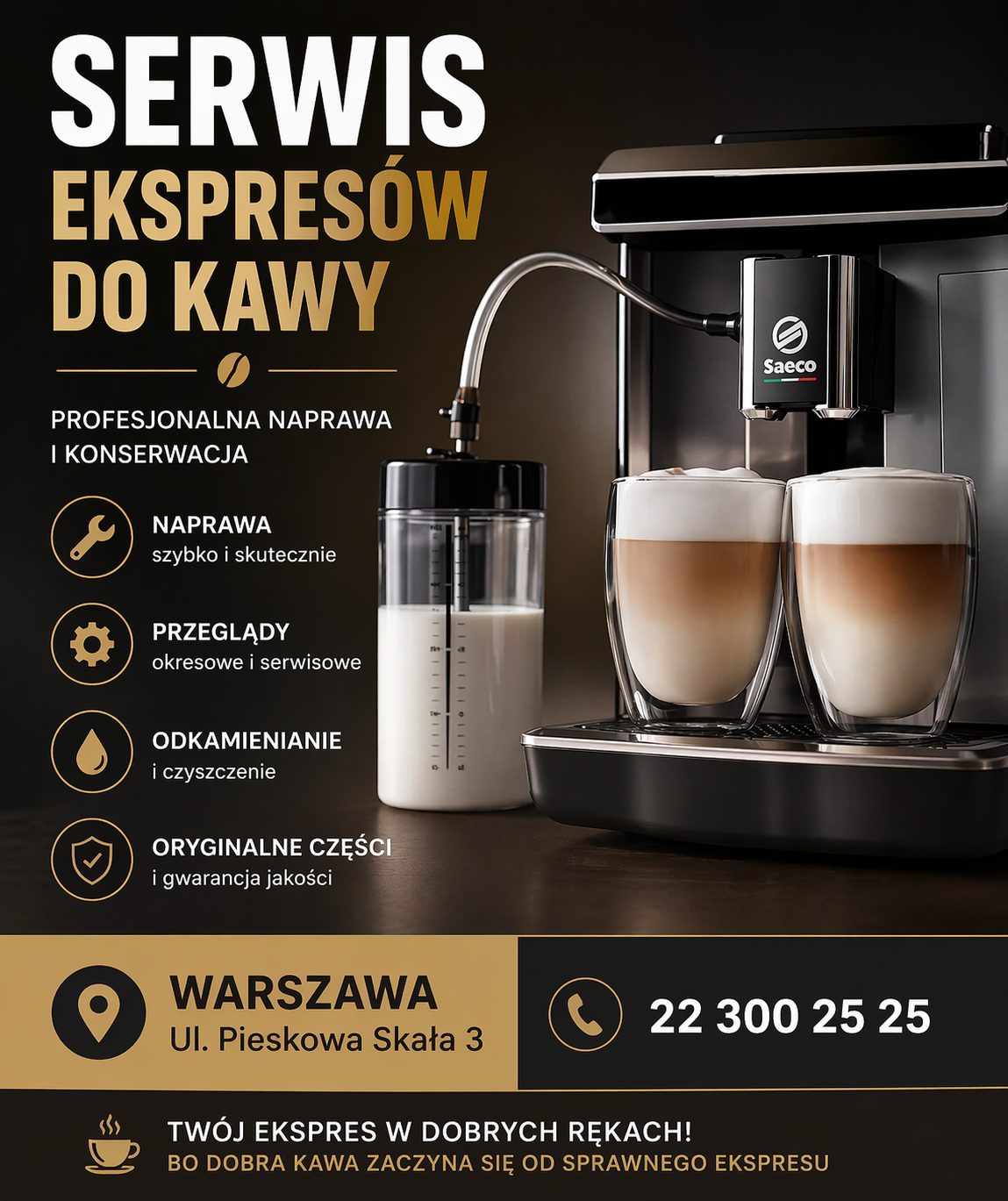 Serwis De'Longhi – Naprawa Ekspresów Warszawa tel. 22 240 29 09 Ursynów - zdjęcie 1