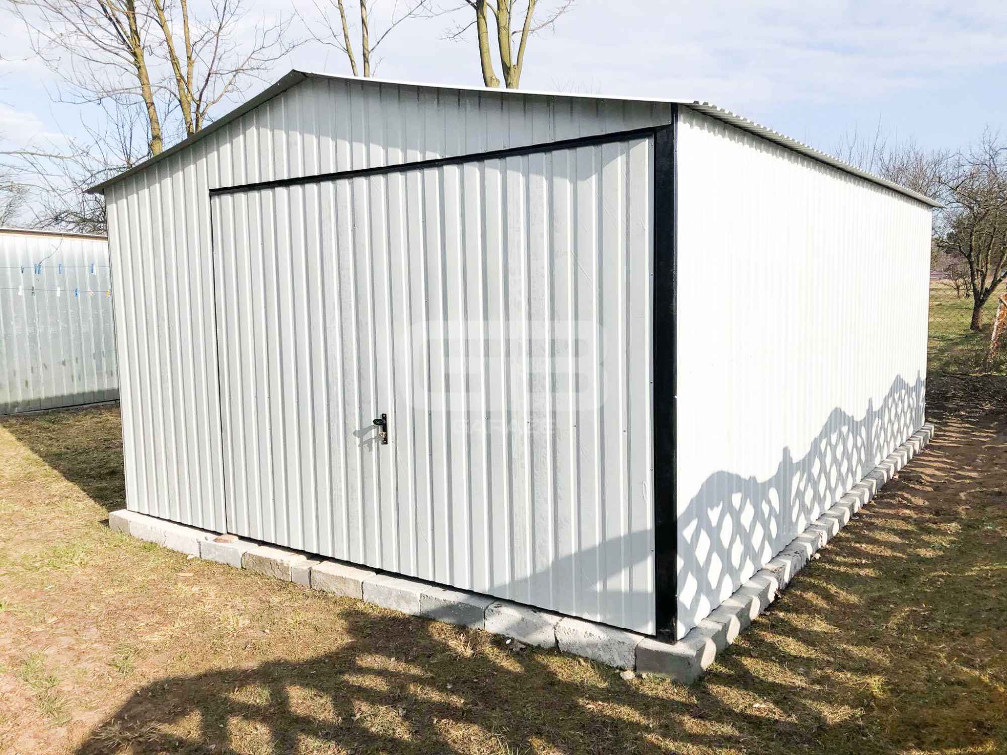 Garaż blaszany 4x6 Brama uchylna Biały - wolnostojący GB169 Kalwaria Zebrzydowska - zdjęcie 5