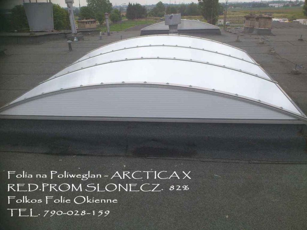 Folia przeciwsłoneczna zewn. -Folia na świetliki dachowe z poliwęglanu Białołęka - zdjęcie 3