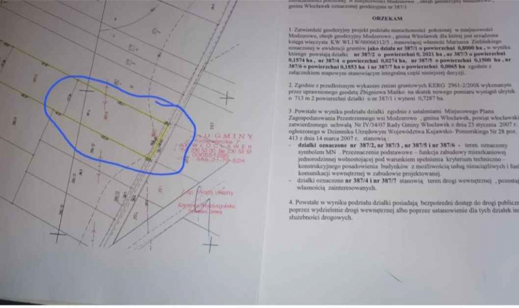 Sprzedam działkę Modzerowo - zdjęcie 1