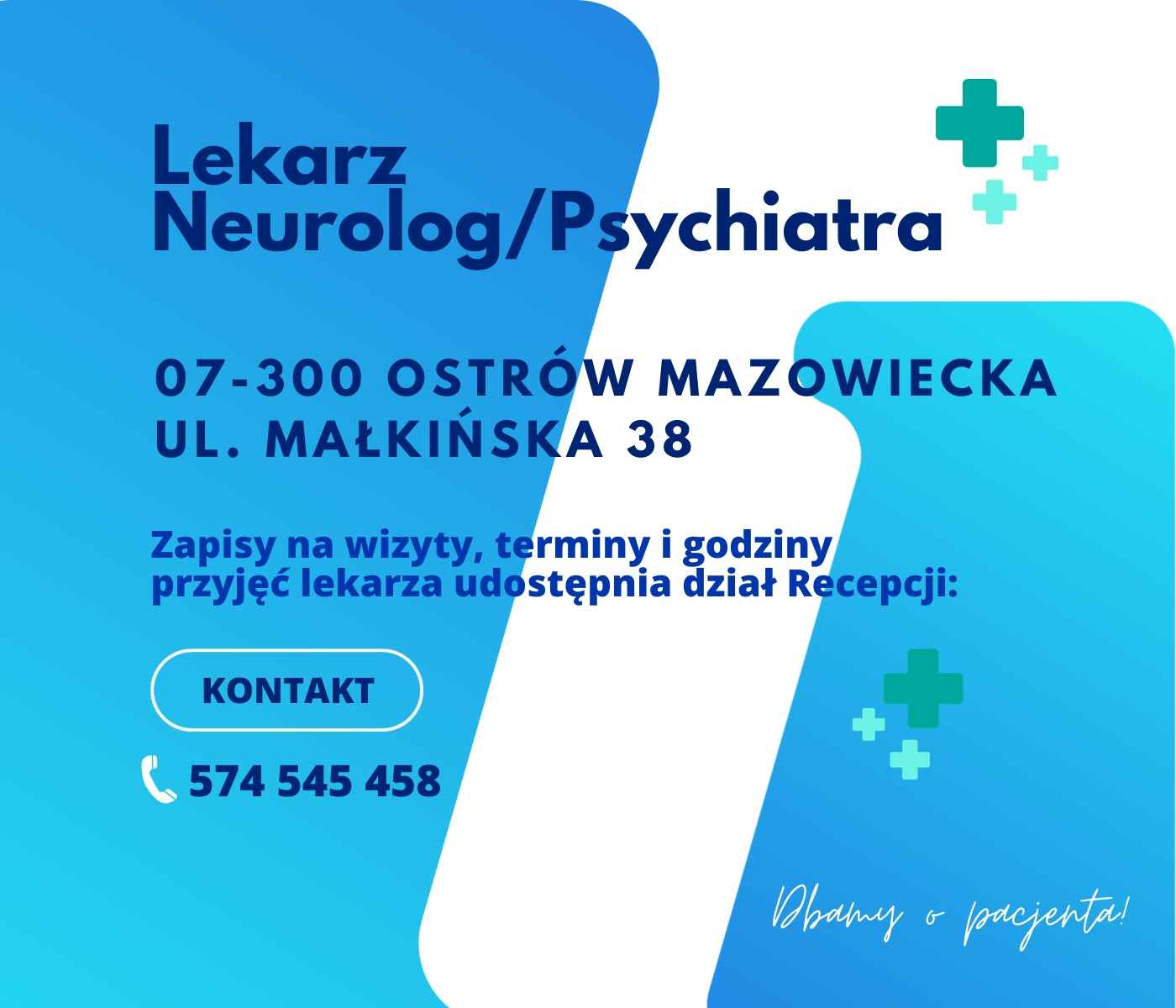 Konsultacje lekarz PSYCHIATRA/NEUROLOG Ostrów Mazowiecka - zdjęcie 1