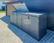 Zabudowa koszy na śmieci wiata  obudowa 345x80x120 cm 5x240L GP514 Bydgoszcz - zdjęcie 3