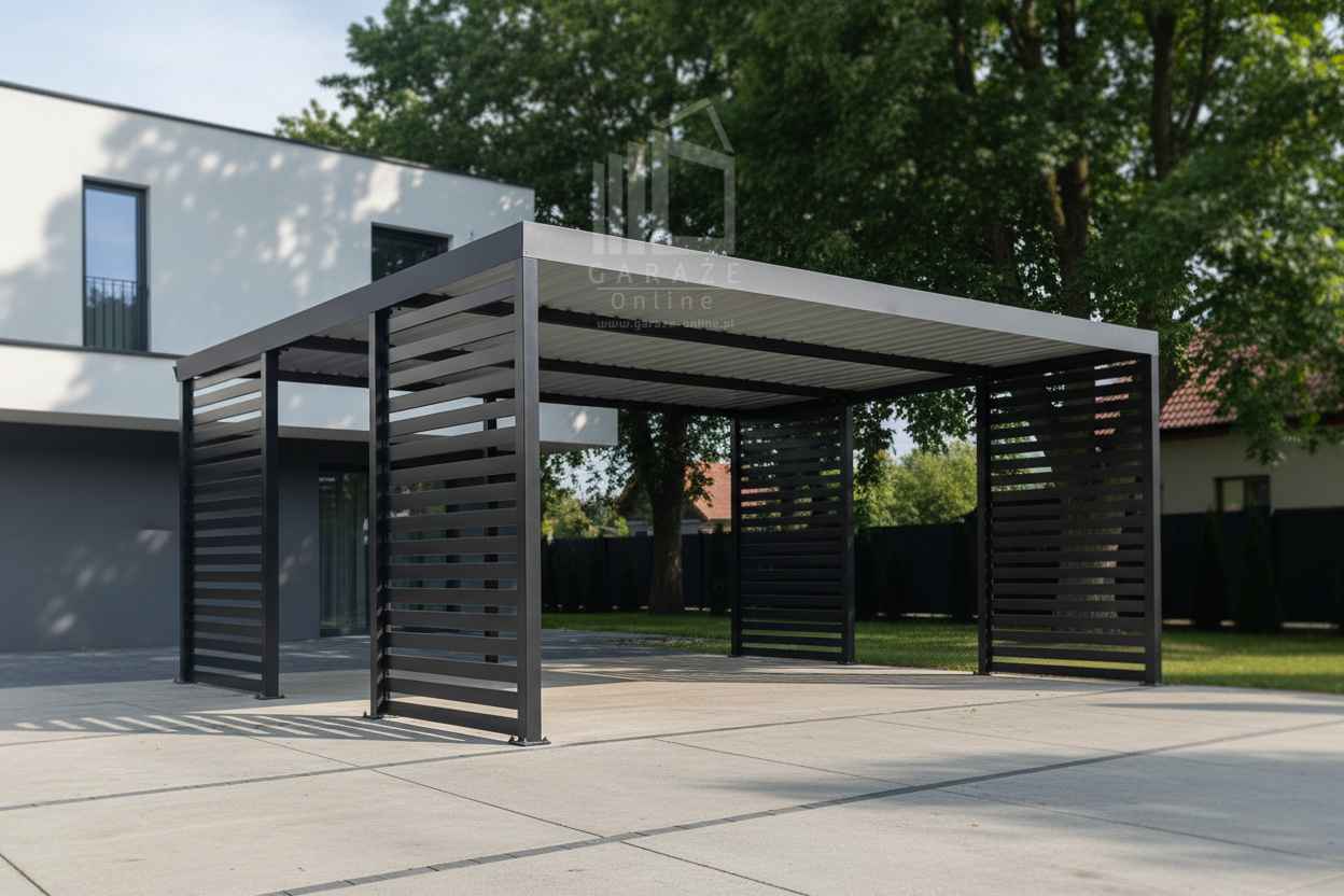 CarPort PREMIUM - wiata samochodowa 5,8x5, dodatkowa zabudowa ID1174 Grudziądz - zdjęcie 2