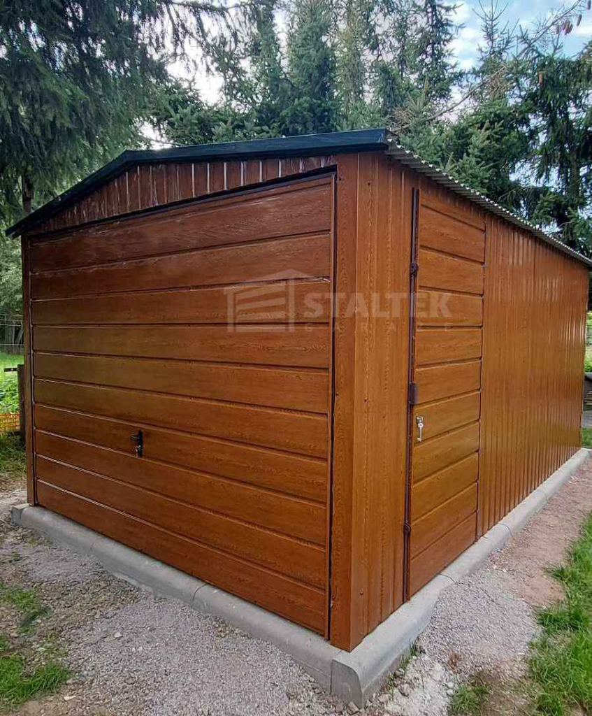 Garaż blaszany 3x5 Brama uchylna - drzwi  dach ST124 Siedlce - zdjęcie 3