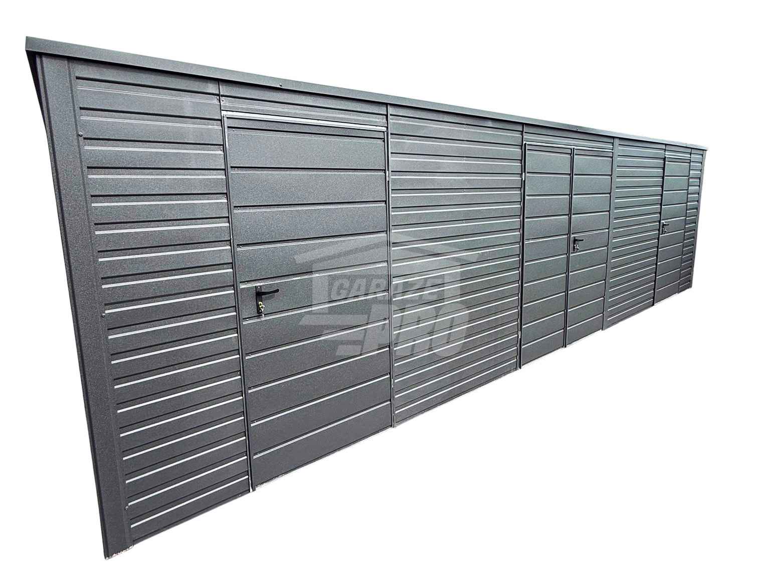 Schowek ogrodowy 6x2 m - brama dwuskrzydłowa - 2x drzwi dach GP758 Radom - zdjęcie 1