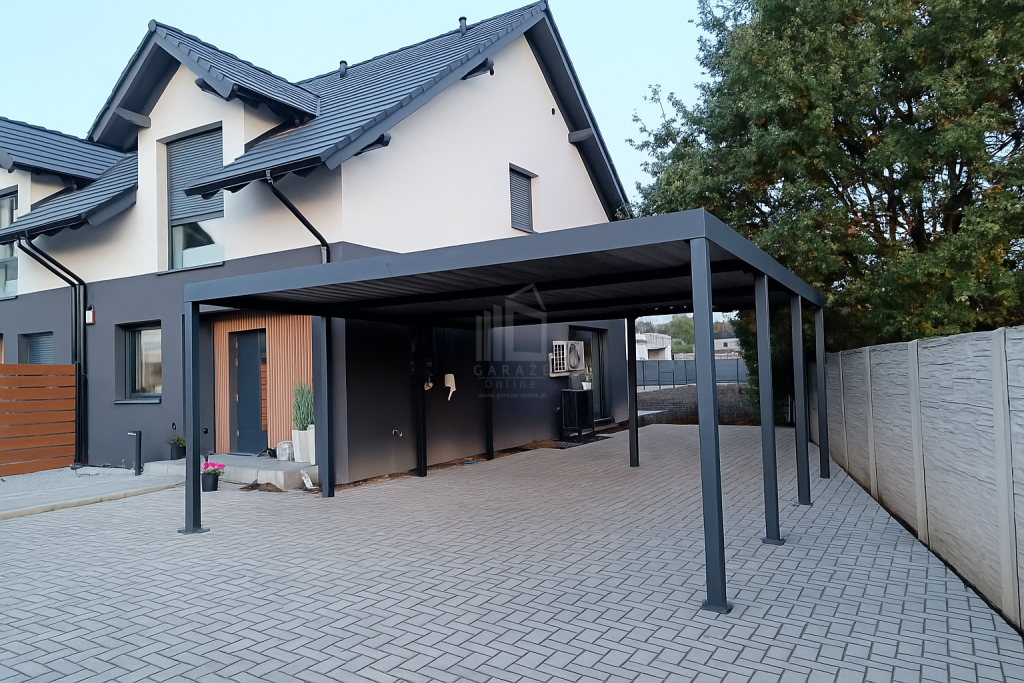 CarPort PREMIUM - wiata samochodowa 6x6 - antracyt  ID1154 Wieliczka - zdjęcie 2