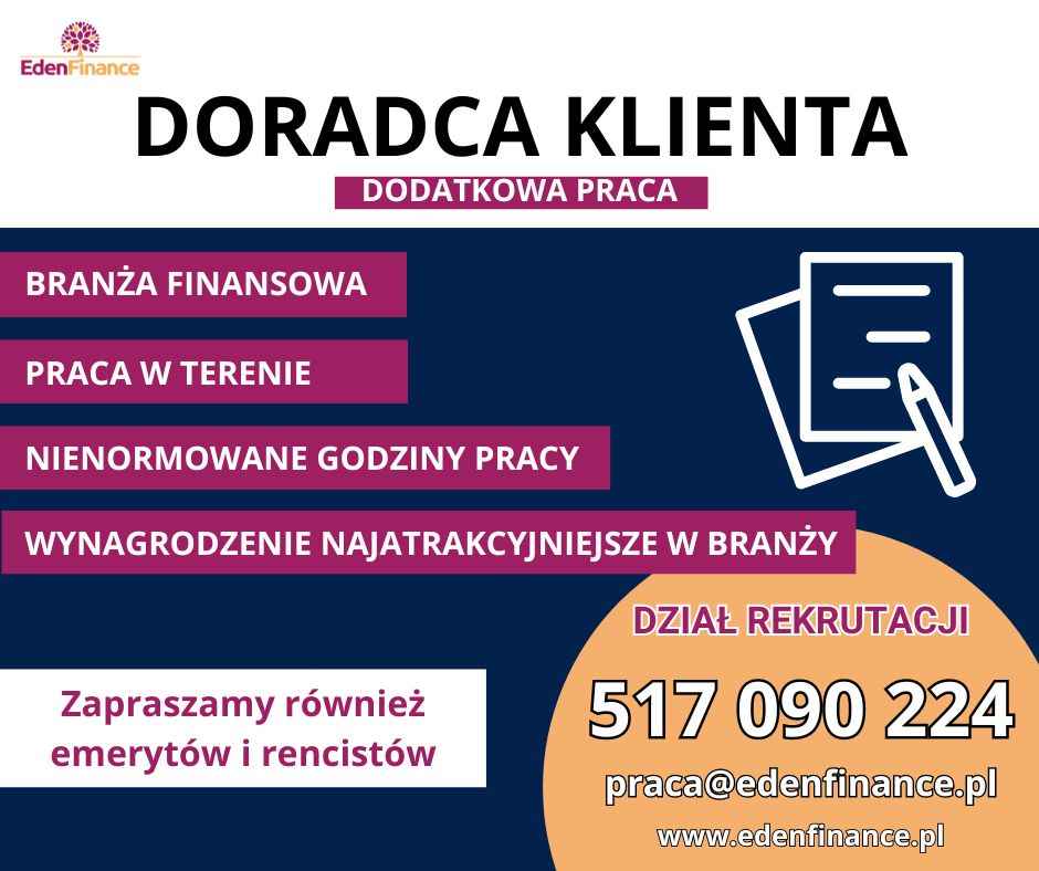 Doradca terenowy klienta-branża finansowa Kamionki - zdjęcie 1