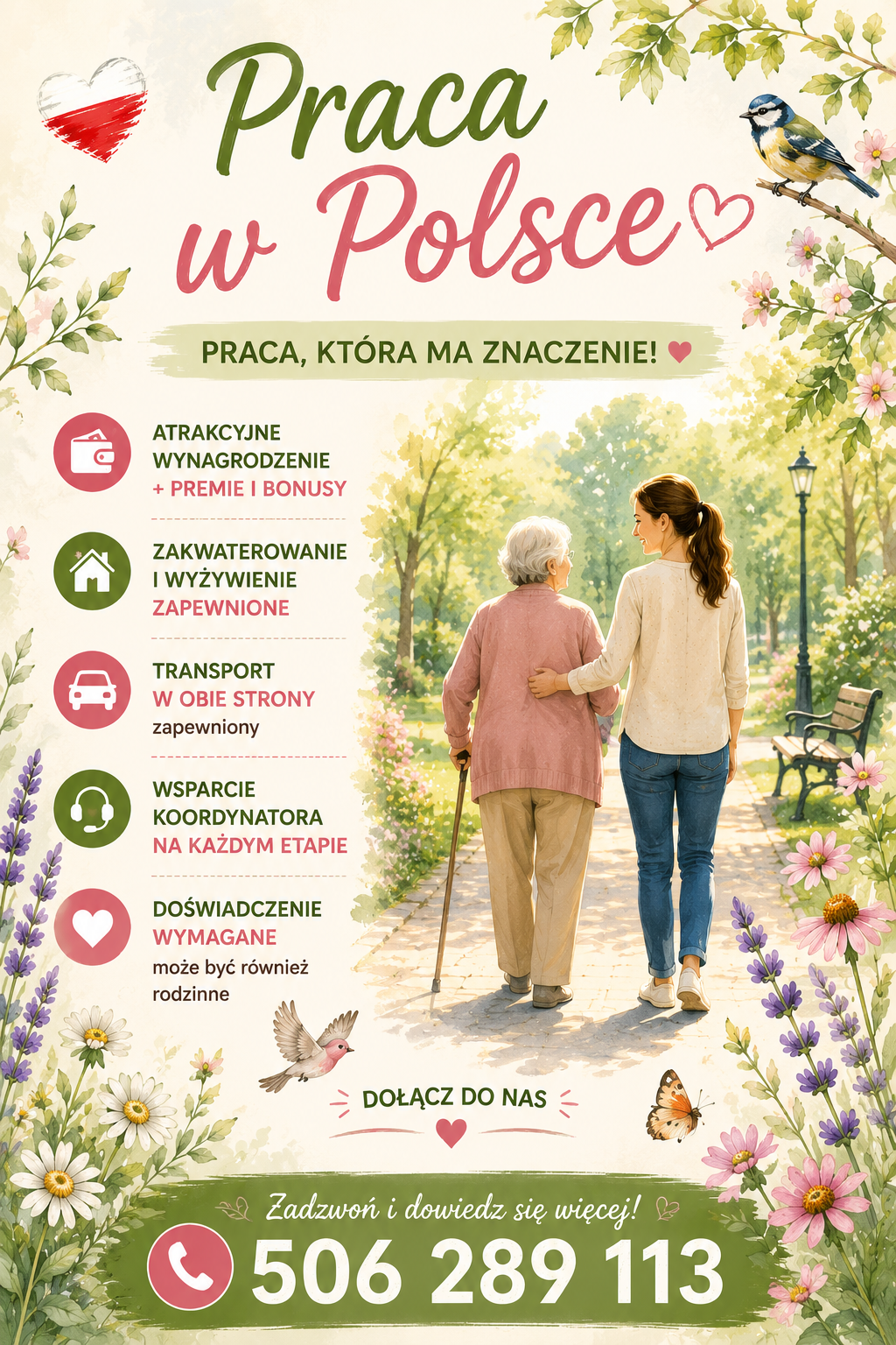 Opieka nad seniorem – praca na terenie Polski Pełczyce - zdjęcie 1