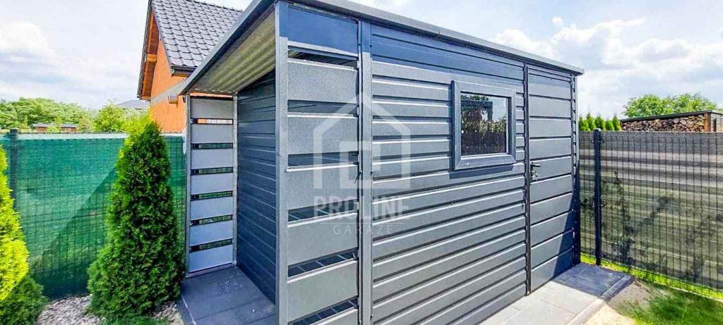 Schowek Domek Ogrodowy 2,5x2,5m +Wiata 0,5 Drzwi Okno spad tył PLG146 Gdynia - zdjęcie 3