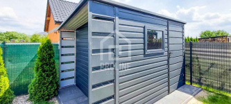 Schowek Domek Ogrodowy 2,5x2,5m +Wiata 0,5 Drzwi Okno spad tył PLG146 Gdynia - zdjęcie 3