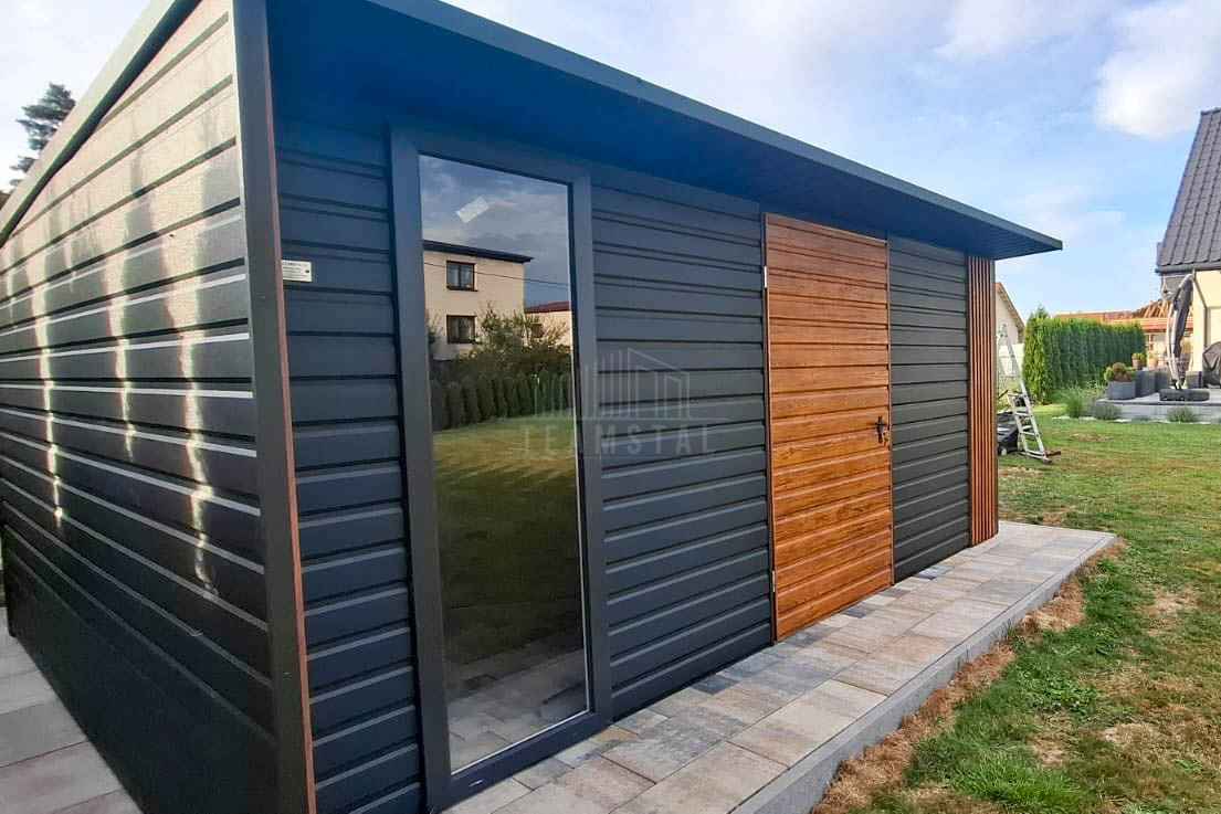 Schowek - domek ogrodowy 4x4 - drzwi - okno dekor z lameli dach TS1185 Międzyrzecz - zdjęcie 4