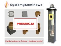 Kominy, komin uniwersalny dymowy, fi180, 6m, tani i dobry.