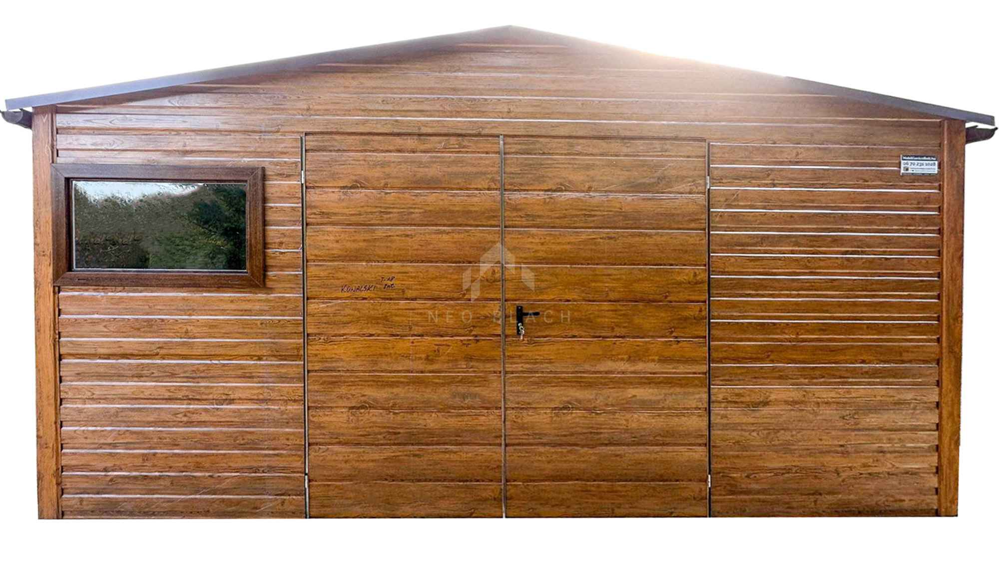 Schowek Domek ogrodowy 5x2,5m Brama Okno Rynny dwuspad NB384 Drawsko Pomorskie - zdjęcie 1