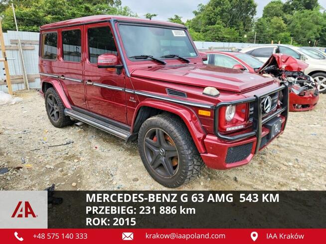 MERCEDES-BENZ G 63 AMG 2015 / 5.5L / 543 KM / V8 / 4X4 / Kraków - zdjęcie 1