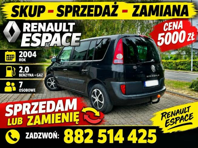 Śliczny.Zadbany.Renault.Espace.2003r.2.0.8V.Gaz.Sekw.7Osob. Zduńska Wola - zdjęcie 1