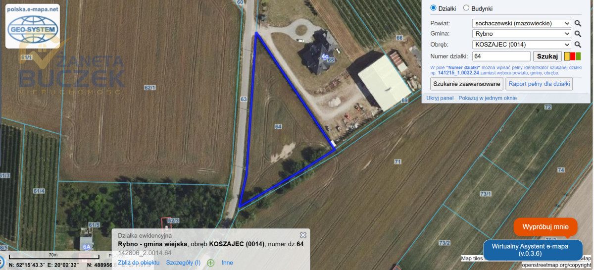 Działka z WZ w Koszajcu - cisza, spokój i natura Koszajec - zdjęcie 1
