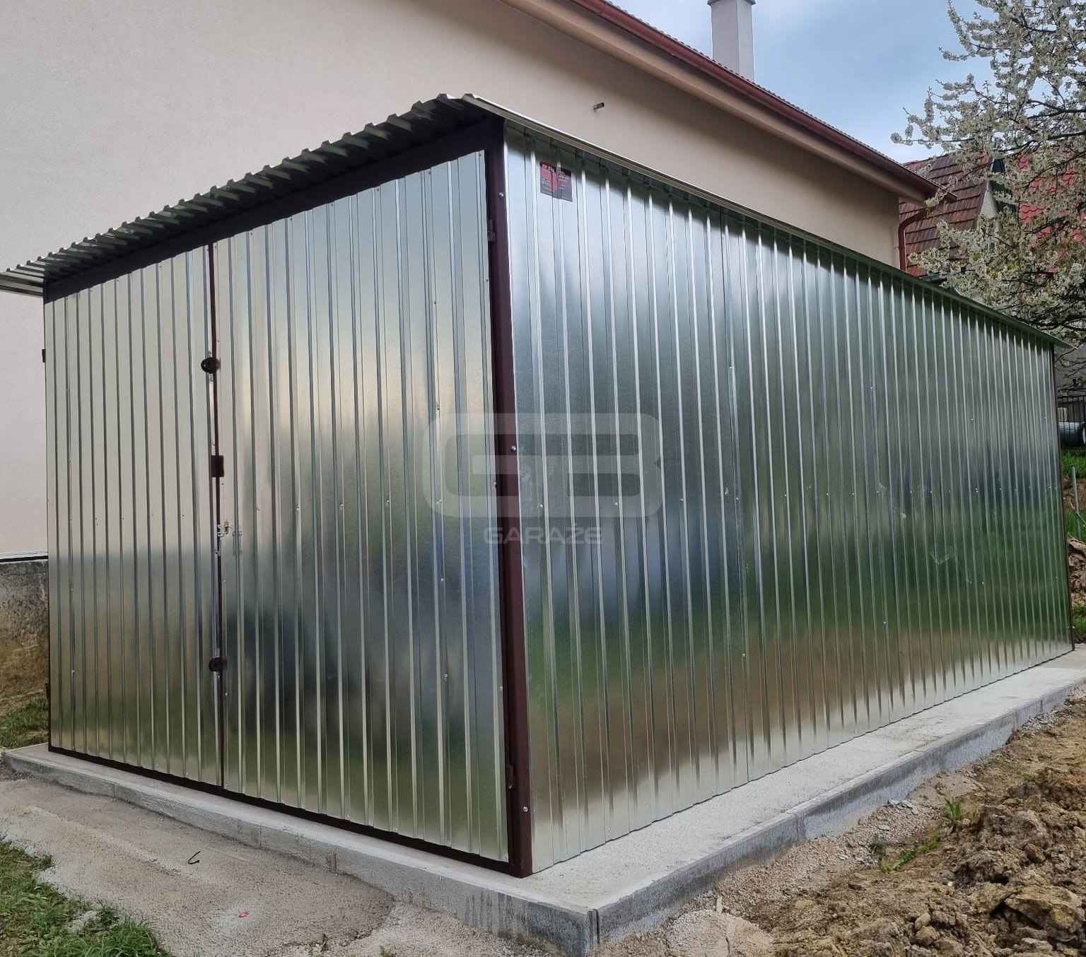 Garaż blaszany 3x4m Brama - ocynk - Dach  spad w tył GB136 Szczecin - zdjęcie 3