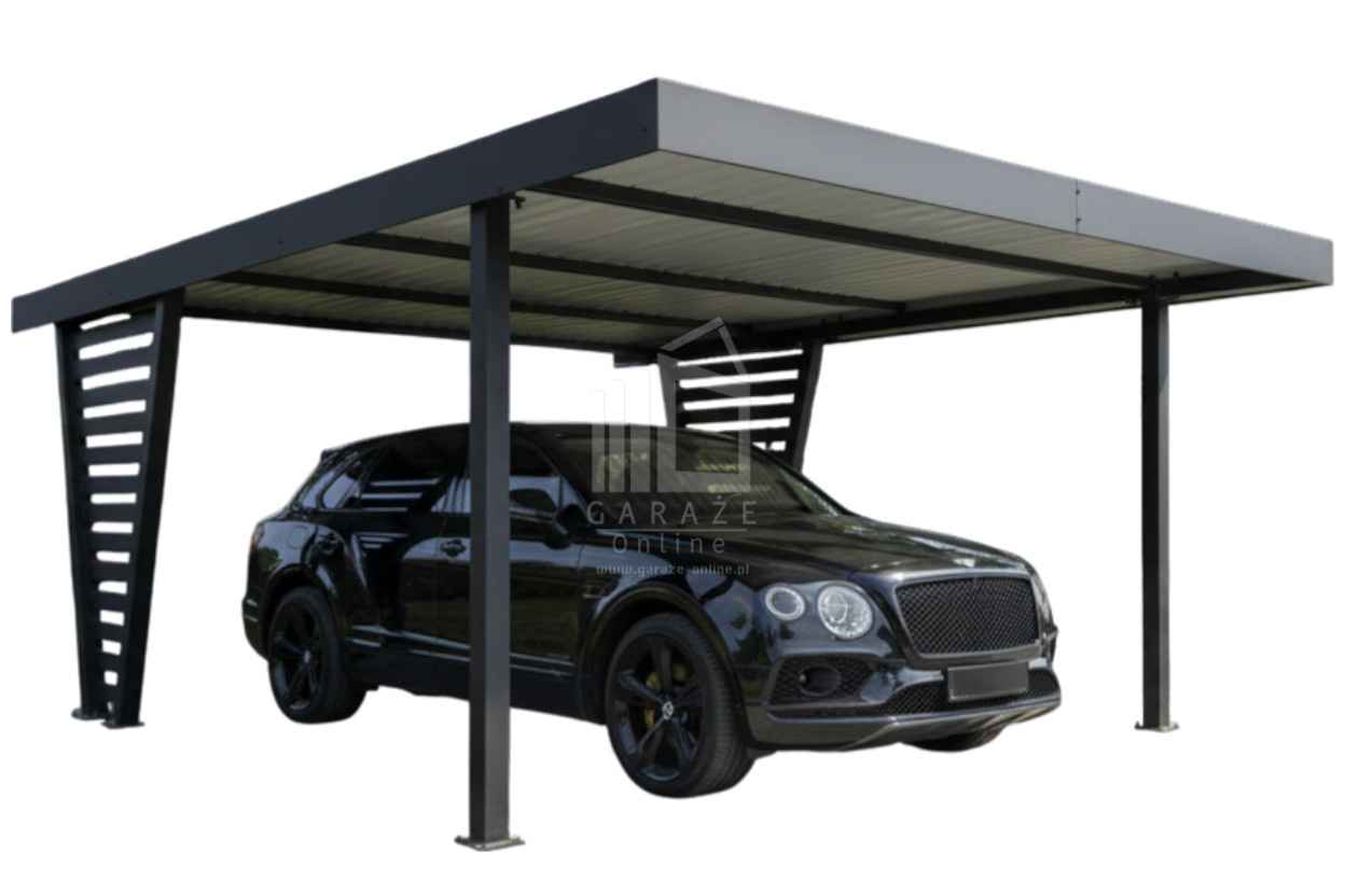 Carport V PREMIUM 4,5x5m Wypełnienie panelami Wiata samochodowa ID1187 Gdańsk - zdjęcie 1