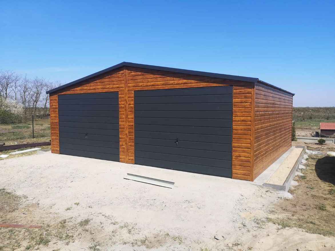 garaż blaszany na indywidualne zamówienie wiata Mszana Dolna - zdjęcie 1