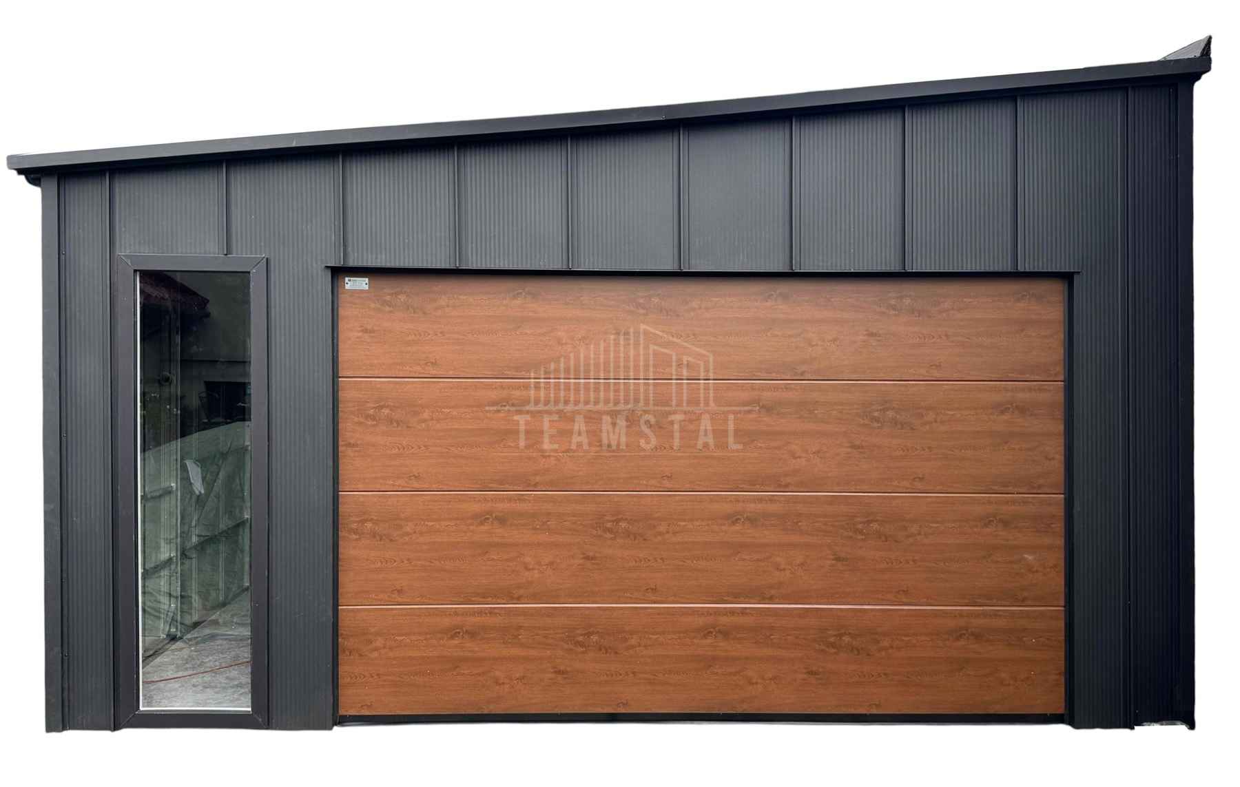 Garaż Blaszany 5x5,5 m brama 2 okna drzwi blacha na rąbek rynny TS1164 Bartoszyce - zdjęcie 1