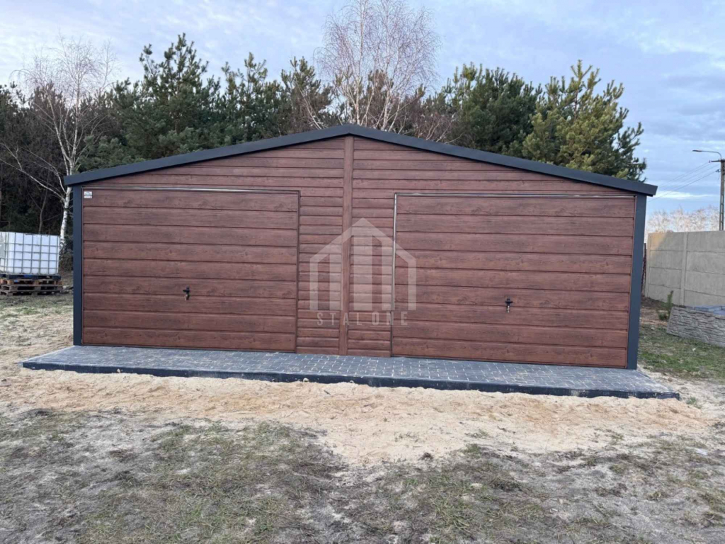 Garaż blaszany 7x5m - 2x brama uchylna - drzwi - 2x okno SO106 Lubartów - zdjęcie 3