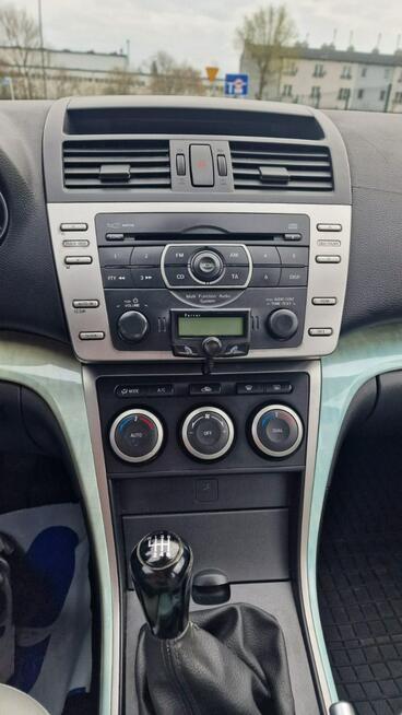 Mazda 6 FILM 2.0D 2008r 140KM Klima Tempomat AUX Isofix Alu Pabianice - zdjęcie 11