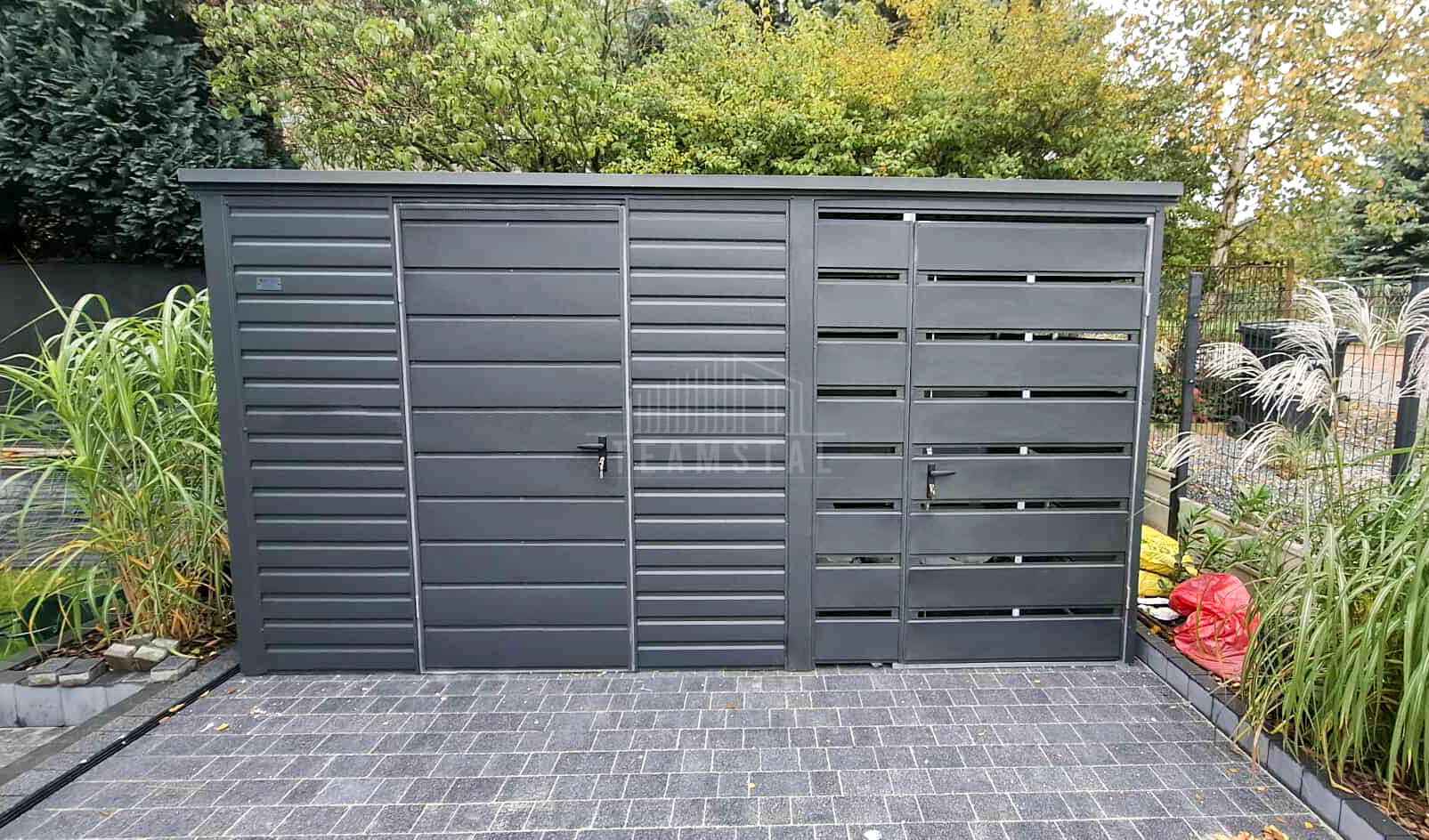 Schowek - domek ogrodowy 3x2m - wiata 1,5m drzwi dach TS1201 Chojnice - zdjęcie 5