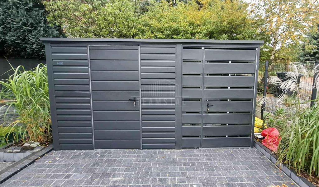 Schowek - domek ogrodowy 3x2m - wiata 1,5m drzwi dach TS1201 Chojnice - zdjęcie 5