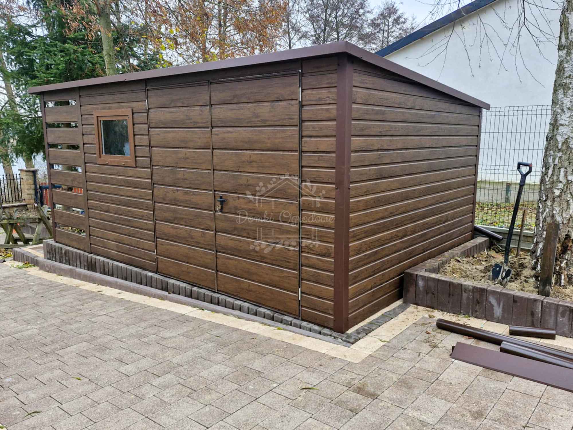 Schowek  domek ogrodowy wiata 1x3m - 4x3m  okno  drewnopodobny  ID841 Morąg - zdjęcie 4