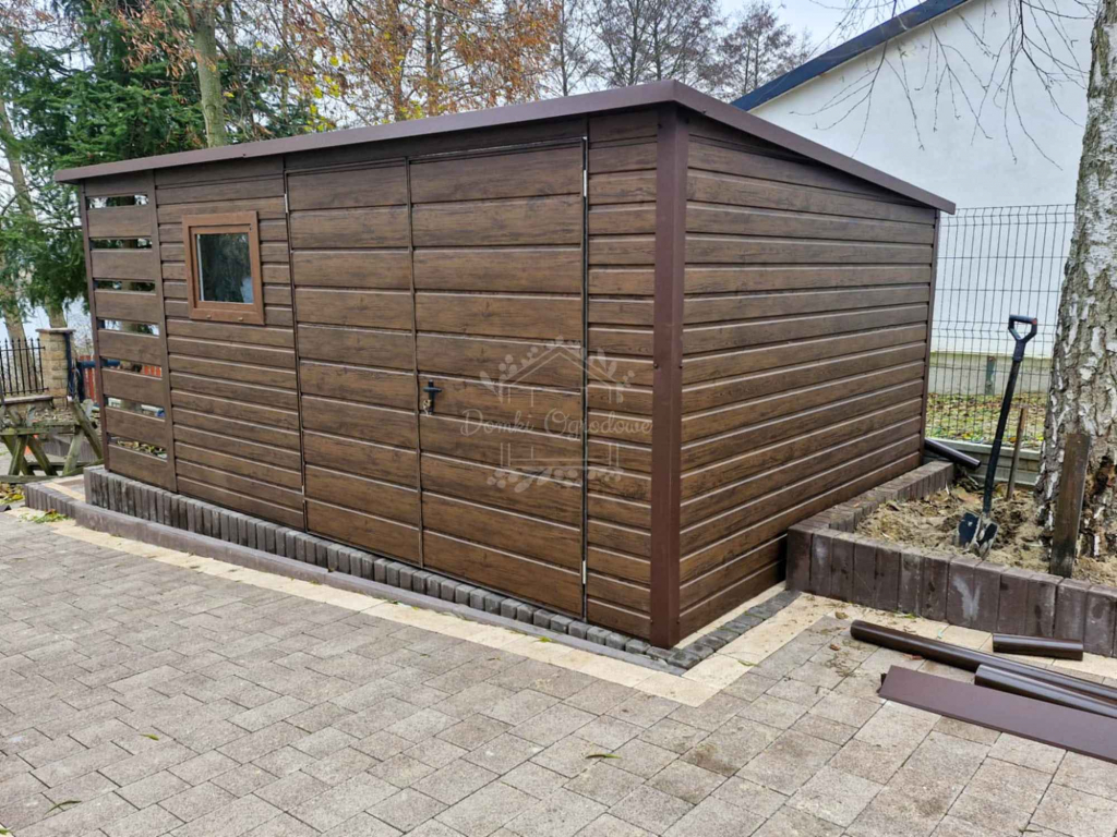 Schowek  domek ogrodowy wiata 1x3m - 4x3m  okno  drewnopodobny  ID841 Morąg - zdjęcie 4