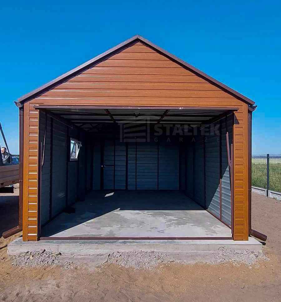 Garaż blaszany 3x5 Brama uchylna drzwi okno rynny dach ST123 Mysłowice - zdjęcie 2