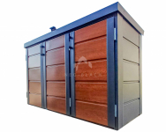 Zabudowa koszy na śmieci wiata obudowa 207x80x120 cm 3x240L NB NB424