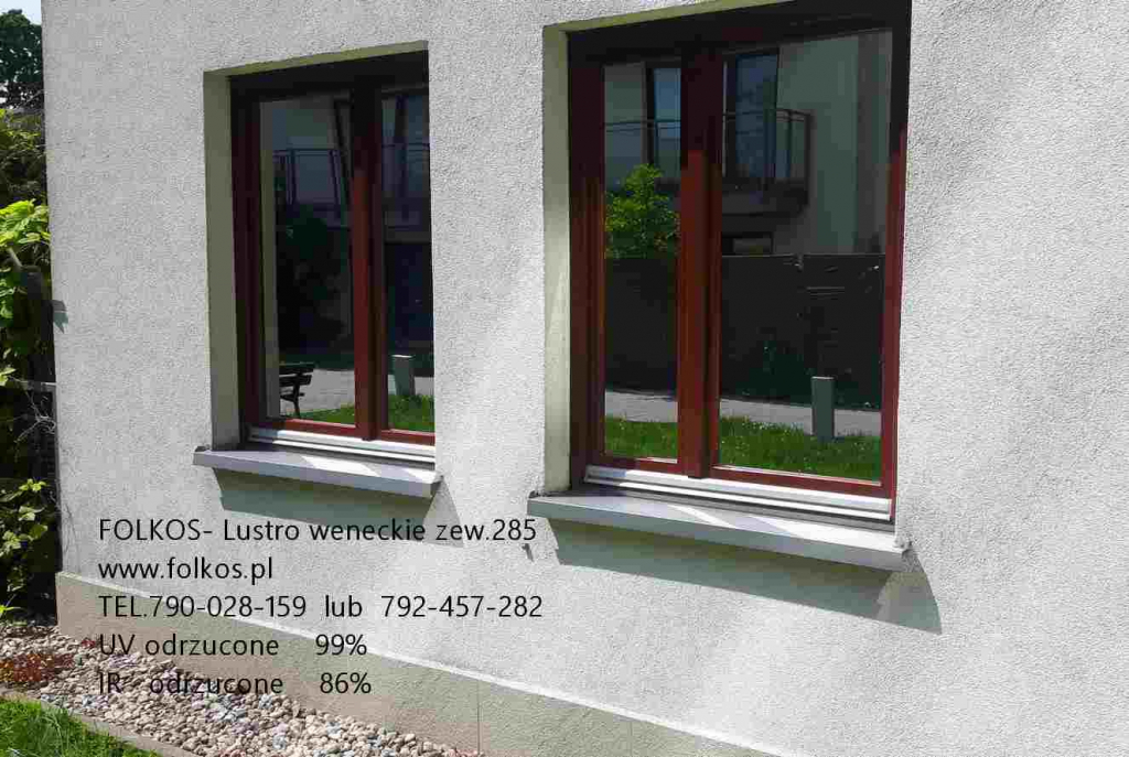 Folia lustro weneckie- szyba wenecka, okno weneckie oklejanie szyb Białołęka - zdjęcie 1