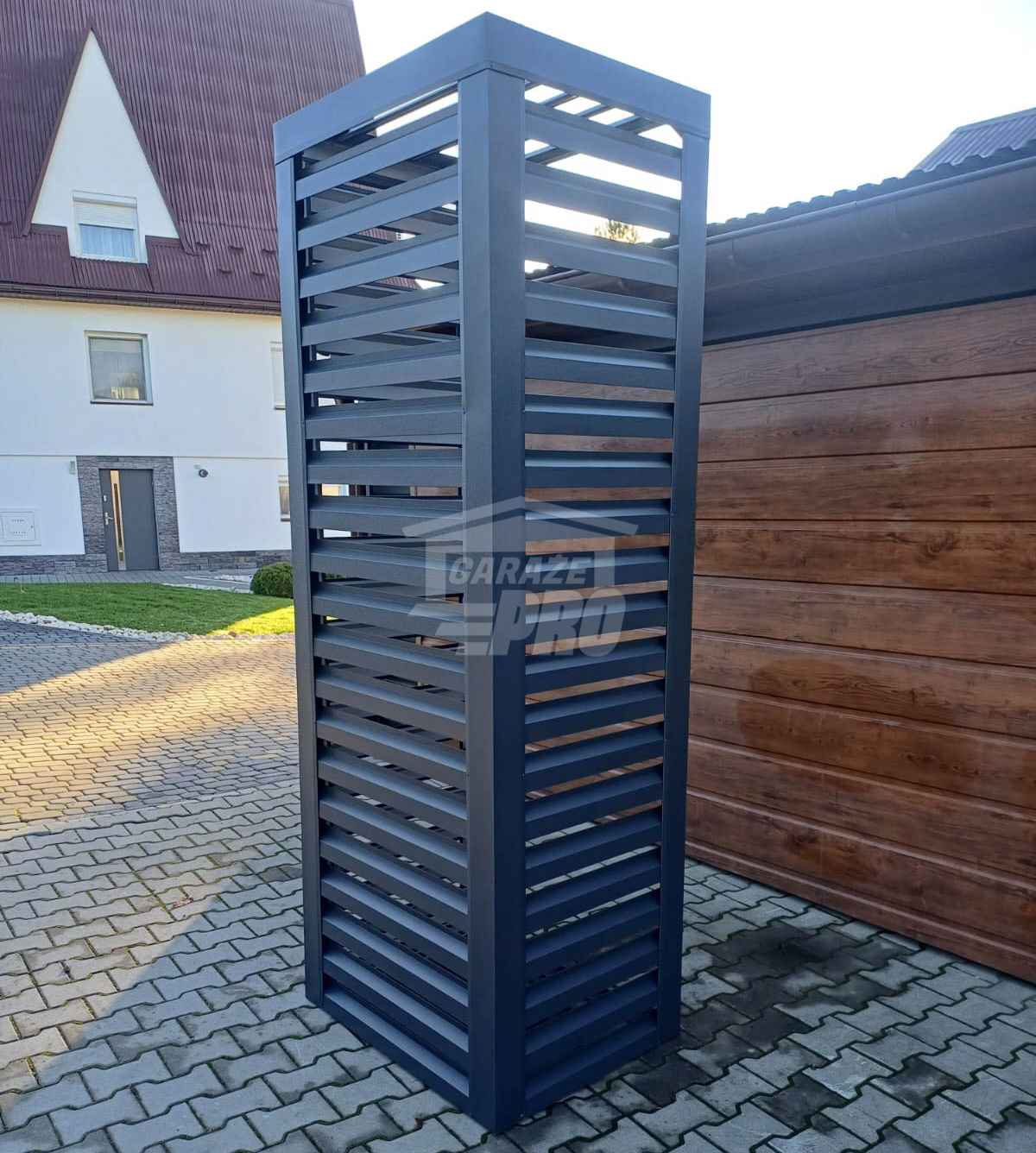 Osłona pompy ciepła 70x50x200 cm antracyt Zabudowa GP500 Koszalin - zdjęcie 4