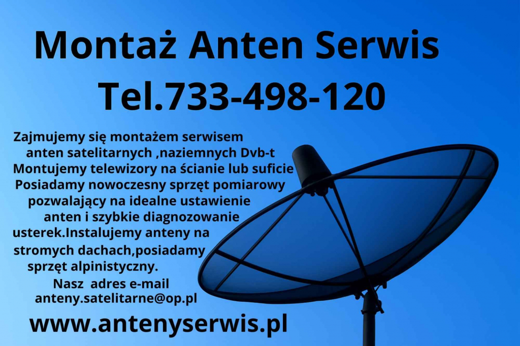 Ustawienie Montaż Serwis Instalacja anten naziemnych satelitarnych Siewierz - zdjęcie 1