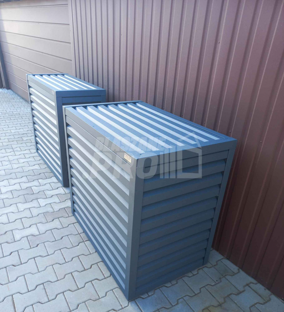 Osłona klimatyzatora - pompy ciepła 90x70x120 cm antracyt GP305 Śródmieście - zdjęcie 3