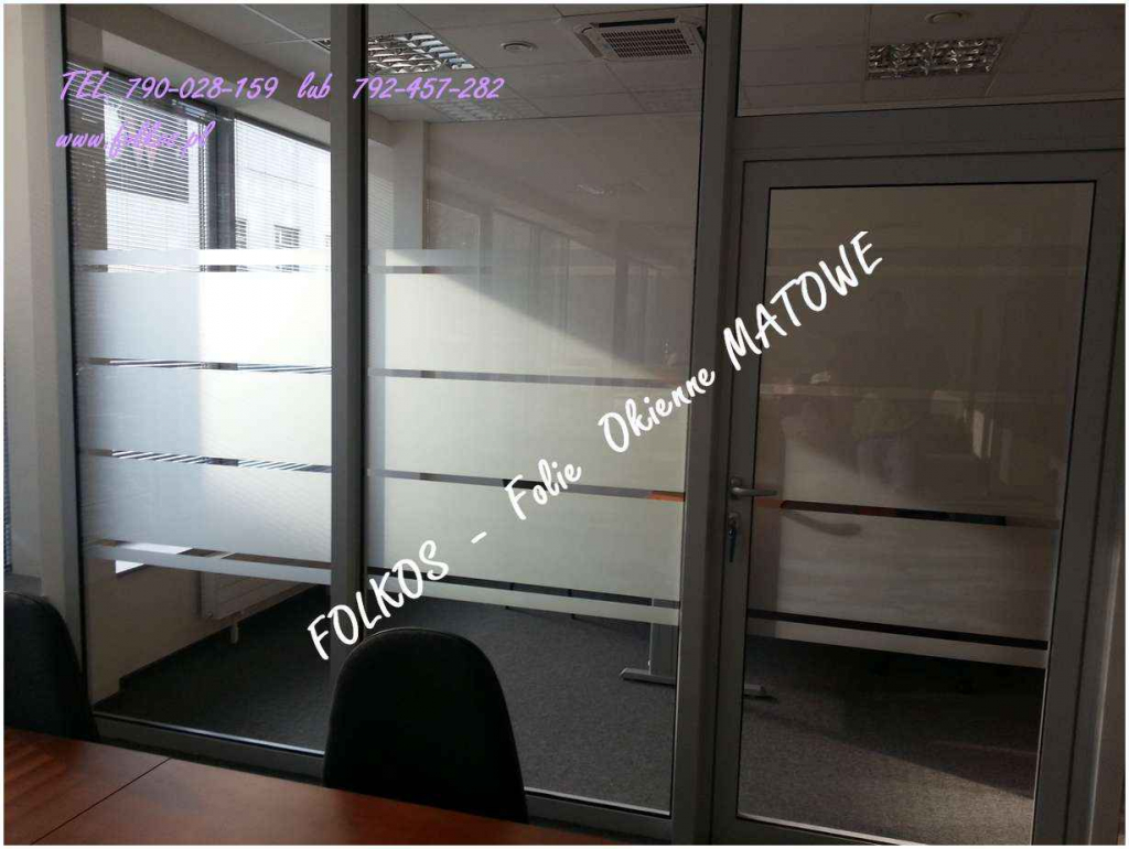 Folie okienne Warszawa MAT Mleczny MAT Mrożony  Folkos folie okienne Białołęka - zdjęcie 12