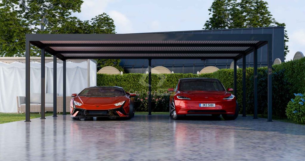 CarPort PREMIUM - wiata samochodowa 7x5 - antracyt CP119 Kalisz - zdjęcie 4