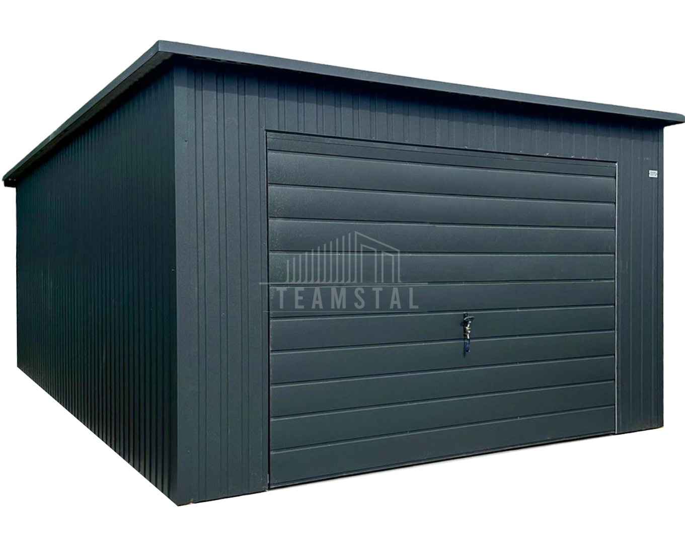 Garaż blaszany 4x5m - brama uchylna okno  dach rynna  TS1116 Mysłowice - zdjęcie 1