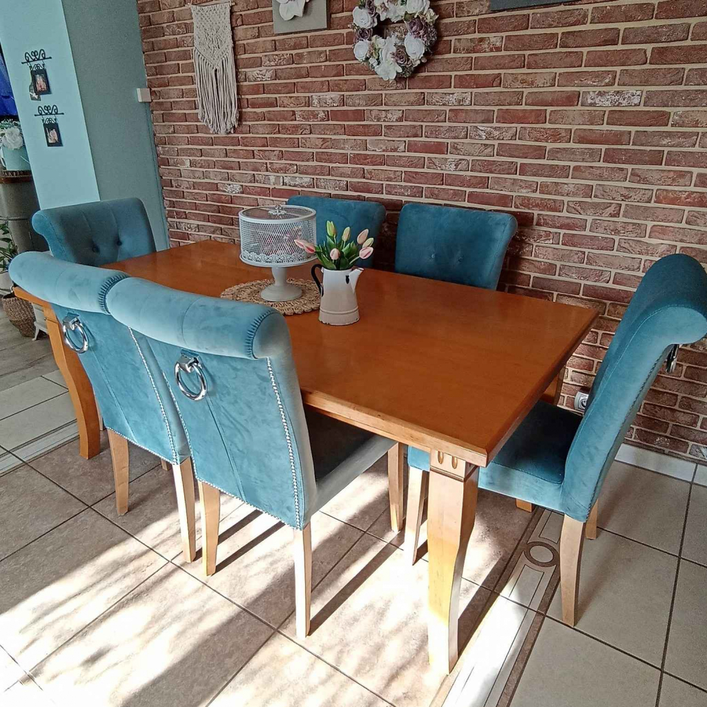 Krzesła tapicerowane pikowane szare Producent Krzesła na zamówienie Czarna Woda - zdjęcie 7