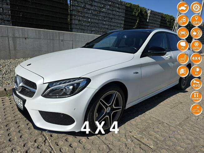 AMG Mercedes C W205 220d 4Matic panorama, ledy, 69,400 Cena Brutto Białystok - zdjęcie 1
