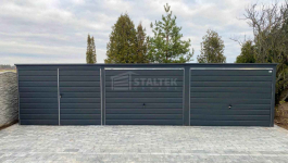 Garaż blaszany 9,4X5m – 2xbrama uchylna – brama dwuskrzydłowa ST232 Malbork - zdjęcie 4