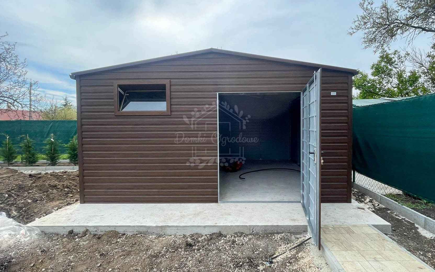 Domek ogrodowy 5,5×4,5 m okno drewnopodobny – dach dwuspadowy ID1228 Rzeszów - zdjęcie 3