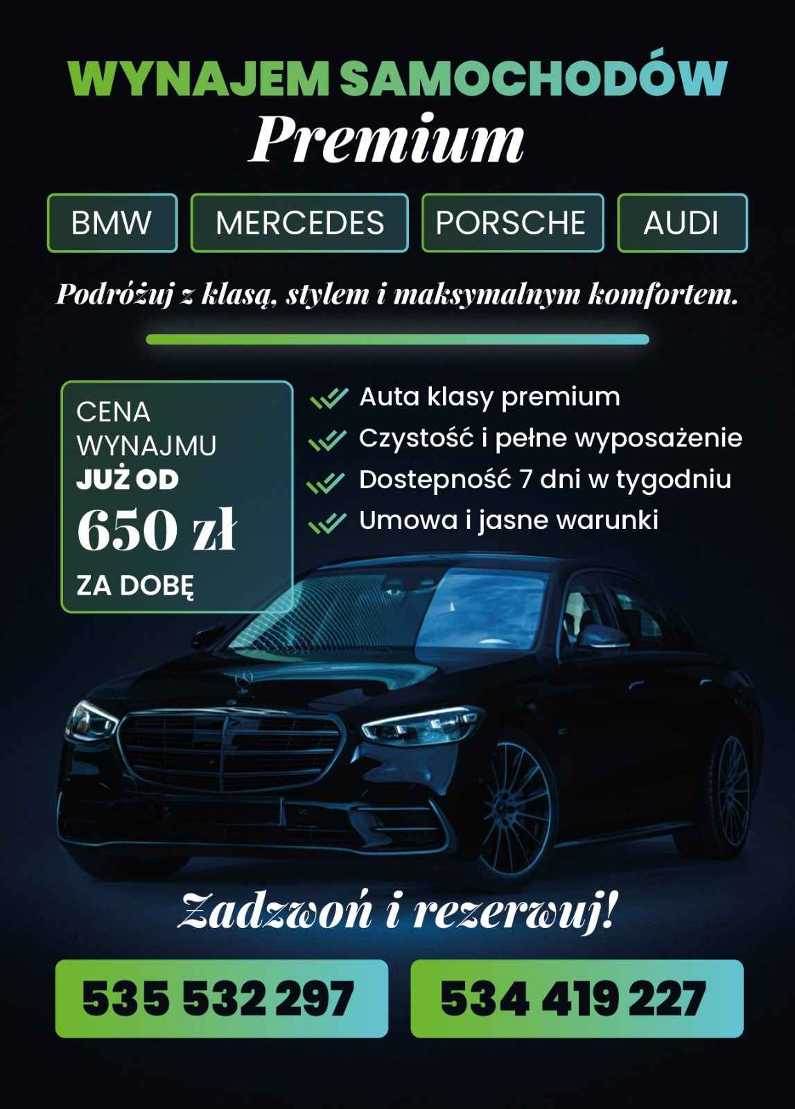 Ekskluzywne samochody premium do wynajęcia! Żołynia - zdjęcie 2