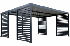 CarPort PREMIUM - wiata samochodowa 4,5x5,5 dodatkowa zabudowa TS1242