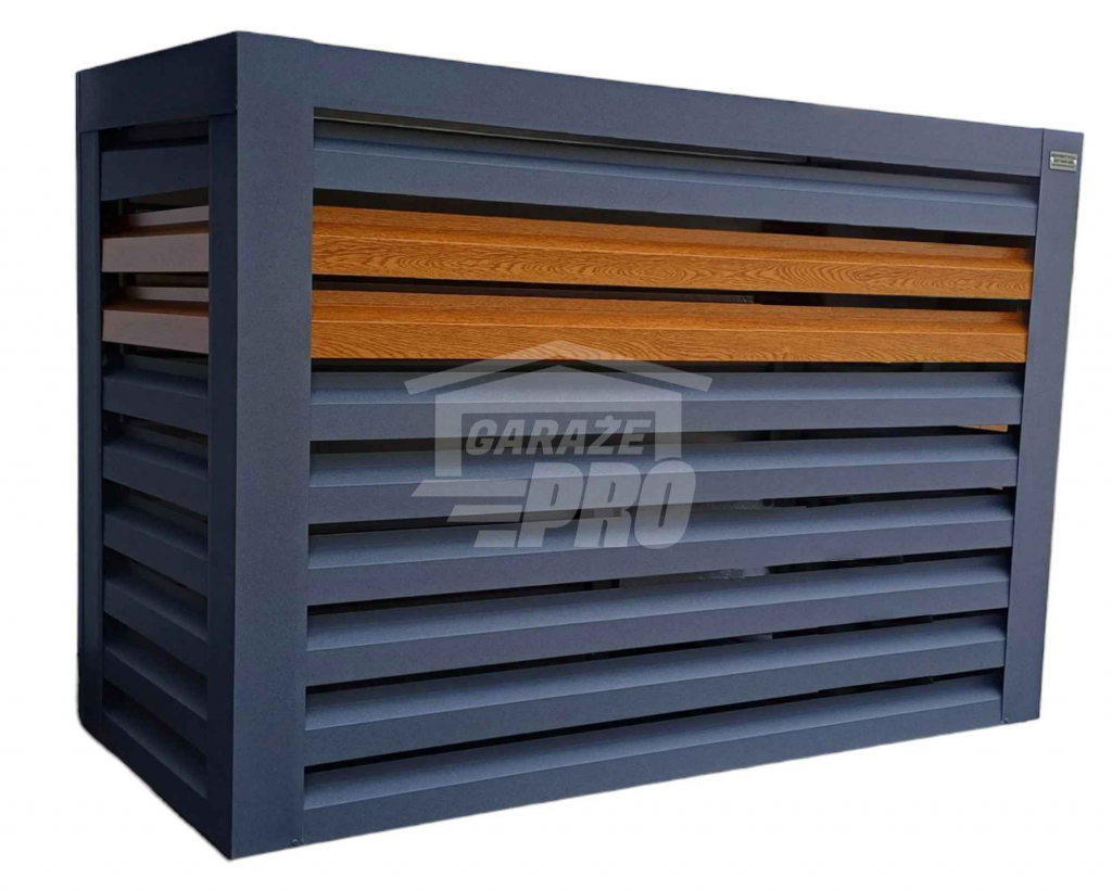 Osłona klimatyzatora -130x50x110 cm antracyt + jasny orzech  GP312 Gdynia - zdjęcie 1