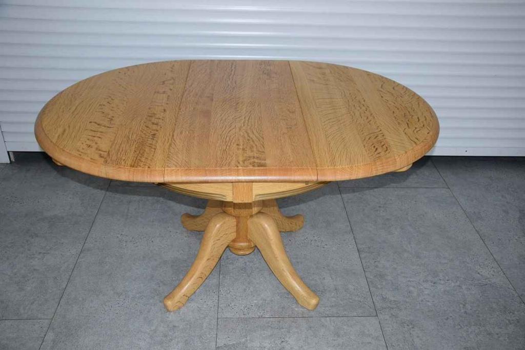 stół rozkładany i 4 krzesła - cały komplet z drewna dębowego Olsztyn - zdjęcie 4