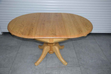 stół rozkładany i 4 krzesła - cały komplet z drewna dębowego Olsztyn - zdjęcie 4