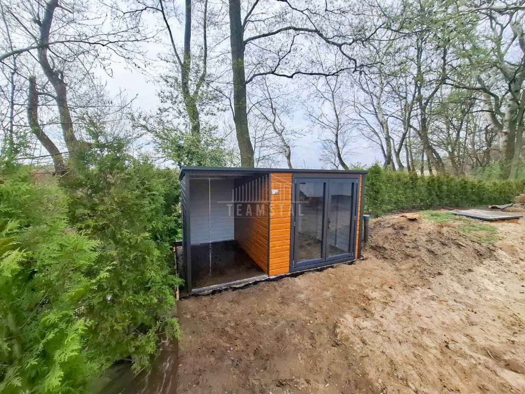 Schowek Domek Ogrodowy 2,5x2,5m wiata 1,5m drzwi PCV  dach TS1099 Zielona Góra - zdjęcie 9